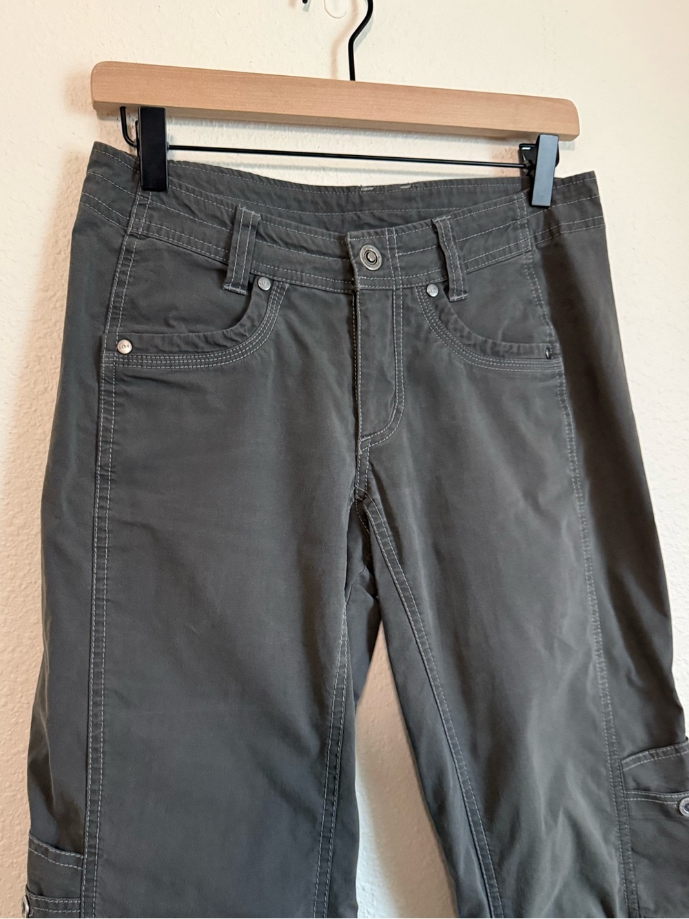 Y2K Kuhl Low Rise Slim Fit Bootcut Cargo Hiking Pants Gorpcore Utility Outdoors - Picture 3 of 10